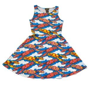 Nooworks Lobster Dream Brenda dress, size 2XL